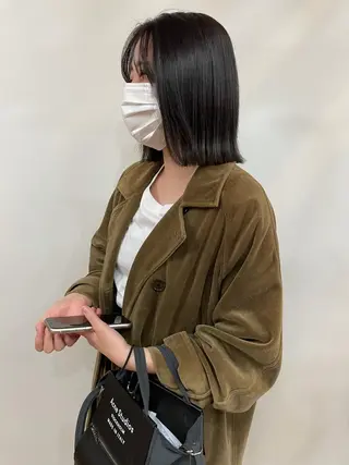 ミディアム 田中 碧のヘアスタイル