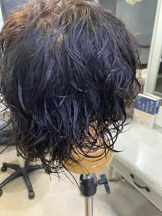 ミディアム パーマ メンズ sora所属・廣瀬 瞳のヘアスタイル