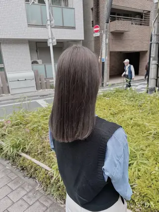 セミロング カラー ヘアアレンジ リピート率100% 丁寧な接客しますのヘアスタイル