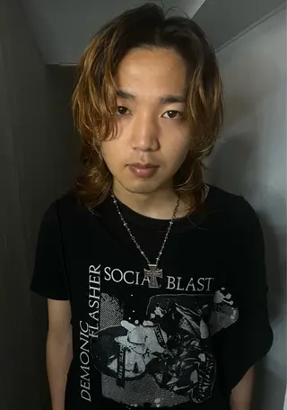 ミディアム カラー ケアパーマ/ブリーチ daisukeのヘアスタイル