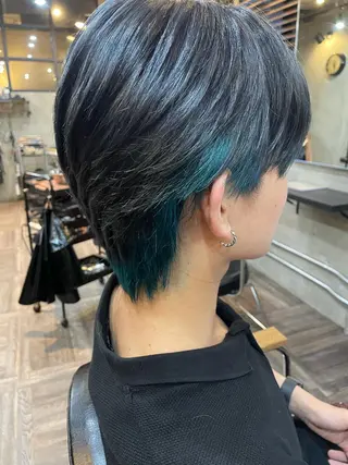 ショート カラー メンズ La fith 店長 城谷颯人のヘアスタイル