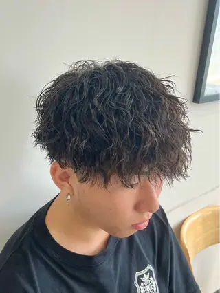 ショート パーマ メンズ 新潟メンズパーマ 新潟駅/小田拓実のヘアスタイル