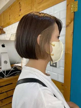 ショート カラー KANA/ボブ/ インナーカラー/艶髪のヘアスタイル