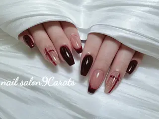 ネイル 💜ワンホンネイル ナインカラット💎のネイルデザイン