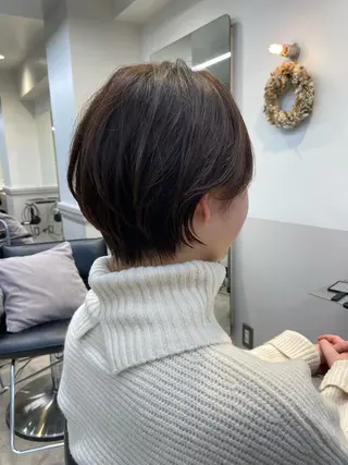 ショート カラー 山下夕月 ショート🫧ボブのヘアスタイル