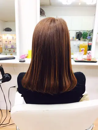 ミディアム ヘアー    アンド  フェイス  Lien所属・橋口 千裕のヘアスタイル