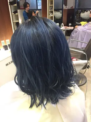 ミディアム メンズパーマ/難波/ 心斎橋　室園亮佑のヘアスタイル