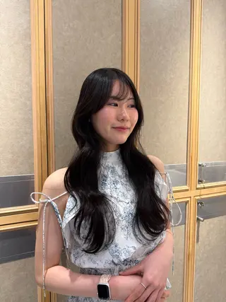 ロング ヘアアレンジ 艶カラー/縮毛矯正 🫧terukaのヘアスタイル
