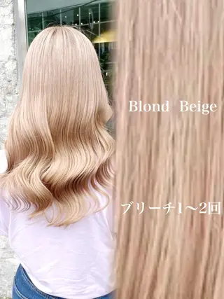 セミロング 💛ブリーチで叶える 💛垢抜けカラー🌈のヘアスタイル