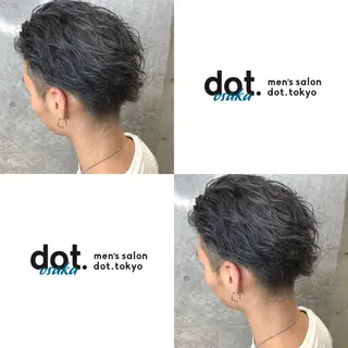 ショート カラー メンズ CLUTCH天王寺 西藤遥河のヘアスタイル