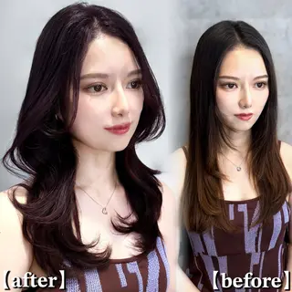 セミロング 🏅韓国ヘア/新宿/ レイヤー/KSukeのヘアスタイル