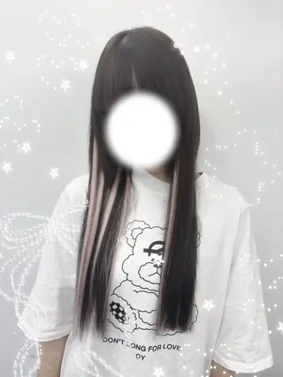 ロング カラー 🫧miyu/カラー エクステ難波🐇ྀིのヘアスタイル