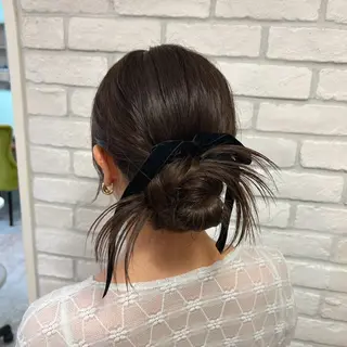 セミロング ヘアアレンジ 韓国ヘア🧸髪質改善 🧸きくちみさきのヘアスタイル