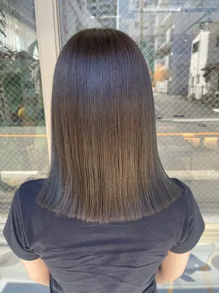 ミディアム カラー 🩵ボブ/レイヤー /髪質改善🩵のヘアスタイル