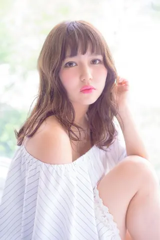 セミロング カラー パーマ ✨hair make flencia✂️✨のヘアスタイル