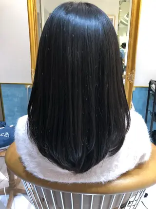 ミディアム 髪質改善縮毛矯正 リピートNo.1米倉のヘアスタイル