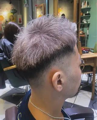 ショート カラー メンズ Lumi上大岡所属・縮毛矯正/カラー/ 似合わせ/JUNのヘアスタイル
