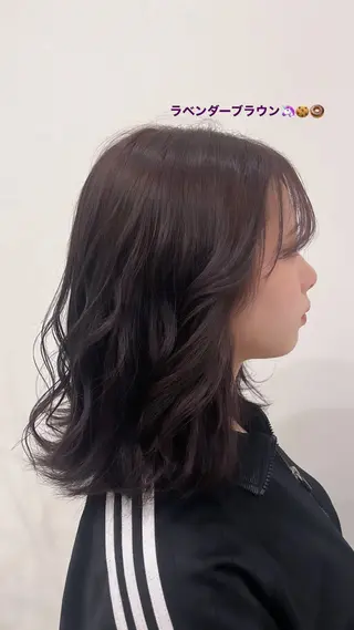 ミディアム 似合わせカット/ 韓国カラー/まや🦋のヘアスタイル