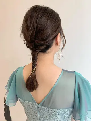 ヘアアレンジ moeka レイヤー /艶カラー/韓国のヘアスタイル