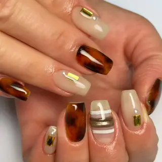 ミディアム ネイル 下妻市ﾈｲﾙｻﾛﾝ M_styleのネイルデザイン