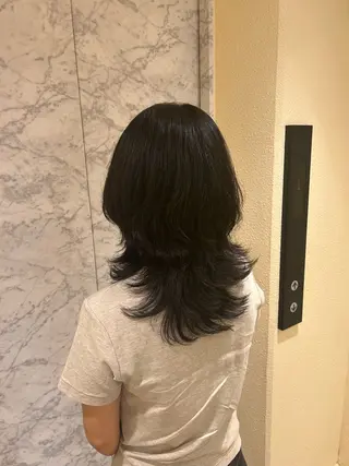 セミロング ヘアセット/暖色 /レイヤー 山田寛菜のヘアスタイル