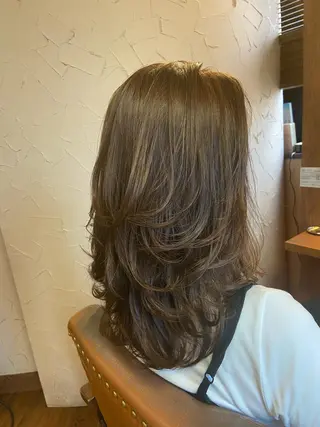 セミロング カラー スローエイジング/ ダメージレス鈴木慎一のヘアスタイル