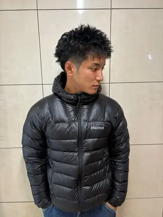 ショート パーマ メンズ 💈スパイキーショー ト特化💈伊藤大輝のヘアスタイル