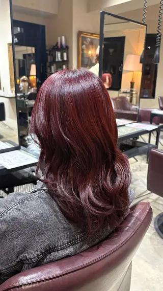 セミロング YUI /ハイトーンカラーのヘアスタイル