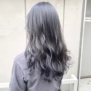 セミロング カラー 寒色デザイン職人 Rimu🤍のヘアスタイル