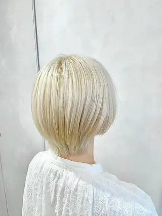 ショート カラー 🔷ダブルカラーハイ トーン🔷櫻井走のヘアスタイル