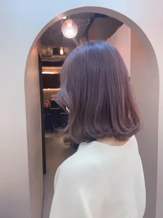 ミディアム カラー 韓国レイヤー 船橋 徒歩5分/小川友美のヘアスタイル