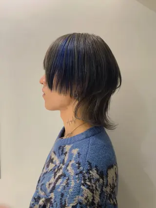 ショート カラー メンズ [渋谷ブリーチ] 玲弥のヘアスタイル