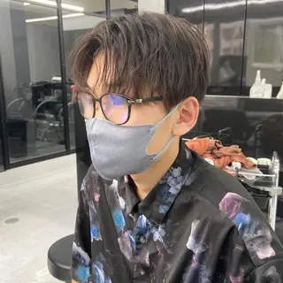 ショート カラー メンズ ミルボンAujua認定サロン Ria OSAKA 梅田所属・メンズ、エクステ特化 Ryuのヘアスタイル