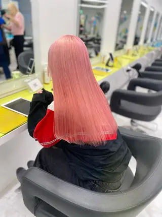 ロング トレンドモテカラー 🩷色落ちまで可愛くのヘアスタイル