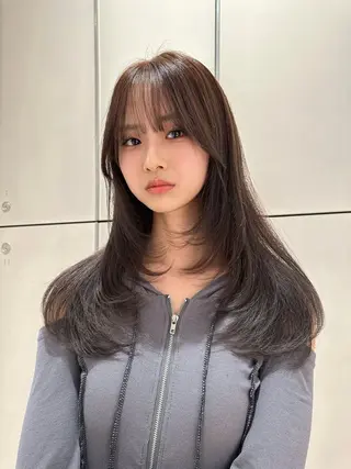 ロング レイヤーカット/高木 秀斗/メロ髪美容師のヘアスタイル