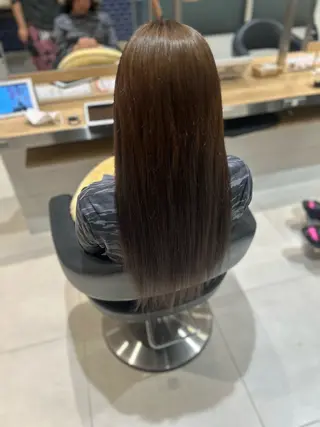 ロング 【シールエクステ/透 明感カラー】さくらのヘアスタイル