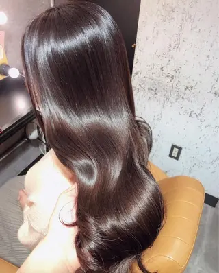 セミロング レイヤー🤍 ベージュ🤍　聖奈のヘアスタイル