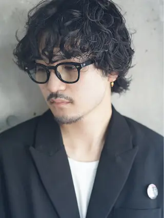 パーマ メンズ メンズブリーチカラー /パーマ ごーた立川のヘアスタイル