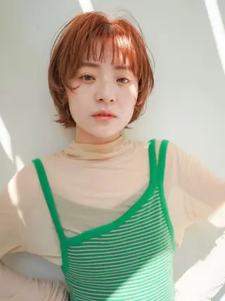 ミディアム カラー Masena所属・💎韓国風レイヤー /ボブ💎Namiのヘアスタイル