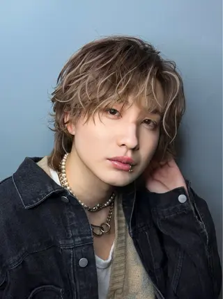 セミロング カラー パーマ joker所属・京都/伏見/メンズ/ 石田昂のヘアスタイル