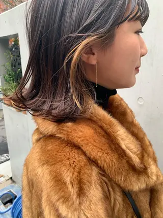 ショート カラー 柔らかブラウン/顔周 りレイヤー♡ユウシのヘアスタイル