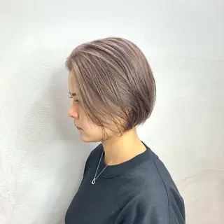 ショート カラー ヘアアレンジ Stir Maison 大宮所属・ryuma/ボブ /透明感カラーのヘアスタイル