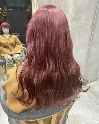 ロング カラー ヘアアレンジ 髪質改善カラー&TR 縮毛矯正/弱酸性矯正のヘアスタイル