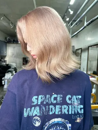 ミディアム カラー 名古屋のピンク好き かずくん🦩のヘアスタイル