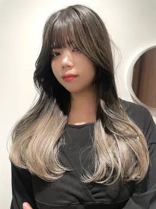 ロング カラー ヘアアレンジ 透明感カラー/推しカ ラー☁️JURAのヘアスタイル