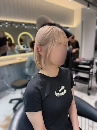 ミディアム ハイトーン特化🤍/ ハルナのヘアスタイル