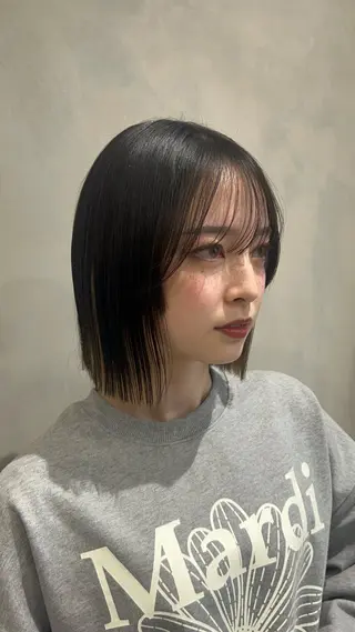 ミディアム MASHU chayamachi店所属・【梅田美容室】 似合わせカット サヤのヘアスタイル