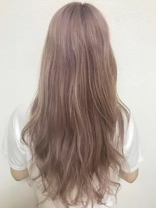 ロング カラー 松岡 恭弘のヘアスタイル