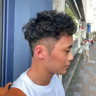 ショート パーマ メンズ すげ さやかのヘアスタイル