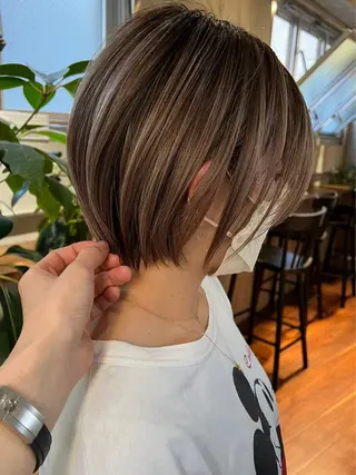 ショート カラー ハイライトNo.1☆ ゆうのヘアスタイル